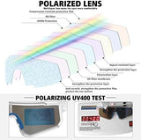 STORYCOAST Polarized Sports Sunglasses for Men Women,Driving Fishing Cycling Mountain Bike Sunglasses UV400 Protection