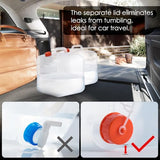 Collapsible Water Container Jug with Spigot, 2 Packs 5.3 Gallon BPA Free Camping Water Storage Carrier for Outdoor Hiking Backpacking & Emergency Survival Kit, Foldable Portable Canteen