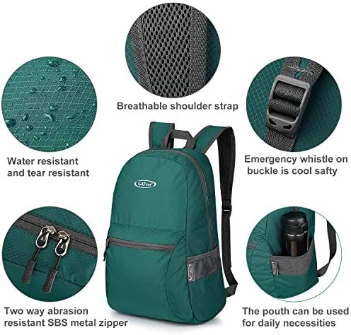 G4Free 20L Lightweight Packable Backpack Travel Hiking Daypack Foldable Backpack for Men Women