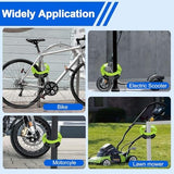 NDakter Bike Chain Lock, 5 Digit Combination Heavy Duty Anti Theft Bicycle Chain Lock,2.62/3.2/4.27/5/6Ft Long Security Resettable Bike Locks for Bike, Bicycle, Scooter, Door, Gate, Fence-4/6mm Thick