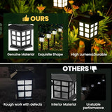 GIGALUMI Solar Outdoor Lights，10 Pack LED Solar Lights Outdoor Waterproof, Solar Walkway Lights Maintain 10 Hours of Lighting for Your Garden, Landscape, Path, Yard, Patio, Driveway