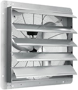VEVOR 24 Inch Shutter Exhaust Fan Wall Mounted, High-Speed 3320CFM, Vent Fan For Garages, Shops, Greenhouse, Attic Ventilation, AC Motor, Fan Only