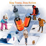 Hand Warmers Rechargeable - 7000mAh Magnetic Electric Hand Warmer 2 Pack, 20Hrs Warmth, LED Digital Display, 4 Heating Levels Reusable Portable Pocket Heater for Raynauds Golf Hunting Camping