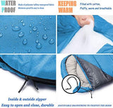 tuphen- Sleeping Bags for Adults Kids Boys Girls Backpacking Hiking Camping Microfiber Liner, Cold Warm Weather 4 Seasons Indoor Outdoor Use, Lightweight & Waterproof