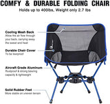 MOON LENCE Portable Camping Chair Backpacking Chair - The 4th Generation Ultralight Folding Chair - Compact, Lightweight Foldable Chairs for Hiking Mountaineering, Beach