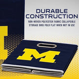 Franklin Sports NCAA College Team Fabric Storage Cubes Made to Fit Storage Bin Organizers