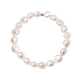 White Cultured Freshwater Pearls Bracelet for Women, 7.0 Inches