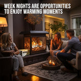 Fire Logs for Indoor and Outdoor Use - 2.5 lb Quick Light Fireplace Logs Fire Starter for Fireplace, Camping, and Firepits, 1.5 Hour Burn Time (6 Pack)