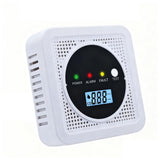 2-in-1 Smoke Detector and Carbon Monoxide Detectors, Battery Powered, CO&Smoke Alarm with Sensitive Sensor, Digital LCD Display, LED Signal Lights, Portable CO and Smoke Monitor Alarm