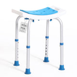 FSA/HSA Eligible Shower Chair for Inside Shower, Shower Stool for Insidetub, Tool-Free Assembly Shower Seat for Bathtub, Shower Bath Chairs for Seniors/Disabled by SOUHEILO