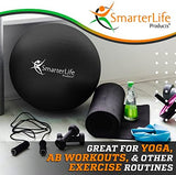 SmarterLife Exercise Ball Yoga Ball for Fitness, Balance, Stability, or Pregnancy, Gym Ball for Core Workout, Physical Therapy, Yoga Ball Chair for Office, Anti-Slip Anti-Burst