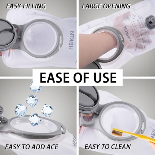 Hydration Bladder 2L-3L,Leak Proof Water Reservoir, BPA Free Military Water Storage Bladder Bag Hydration Pack Replacement Easy Clean for Bicycling Hiking Camping Hunting Running