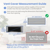 10 x 4 Inch [Duct Opening] Air Vent Covers for Wall or Ceiling - High Airflow 2 Way Steel Ventilation - Adjustable Wall/Ceiling Register, 11-3/4 Inch x 5-3/4 Inch [Overall Dimensions]
