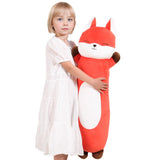 Dalmao 36 inch Orange Fox Stuffed Animal, Soft Long Pillow, Giant Cute Fox Body Pillow Plushies Toy Gift for Kids, Boys Birthday, Halloween, Christmas