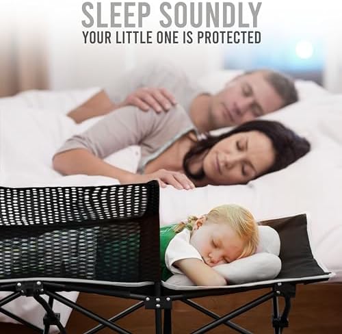 Toddler Cot Bed: Kids Travel Camping Bed, a Portable Folding Cot for Kids Great for Outdoors and Young Guests at Home. Comfortable Kids Sleeping Cot Easy to Store and Use (Gray)