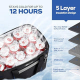 Maelstrom Soft Cooler Bag,Collapsible Soft Sided Cooler,24/30/60/75 Cans Beach Cooler,Ice Chest,Large Leakproof Camping Cooler,Portable Travel Cooler for Grocery Shopping,Camping,Road Trips