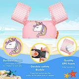 MoKo Toddler Swim Vest for Kids, 20-66 lbs, Arm Floaties with Adjustable Straps, Nylon Material, Swim Vest for Toddlers Learning to Swim