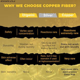 FOOTPLUS Hiking Copper Compression Socks,Unisex Cushioned Sole Arch Support Athletic Crew Running Socks