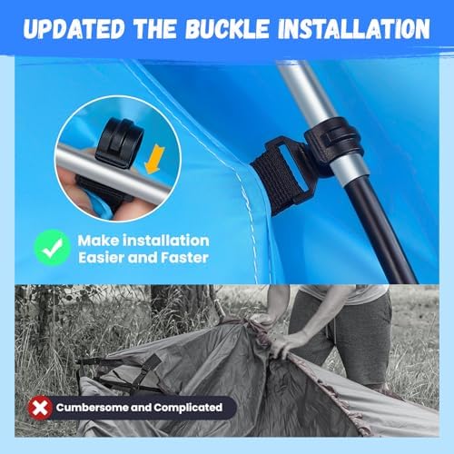 Beach Tent Sun Shelter,4-6 Person Beach Shade Tent, Easy Setup UPF 50+ UV Protection Portable Lightweight Beach Cabana Sun Shade Shelter