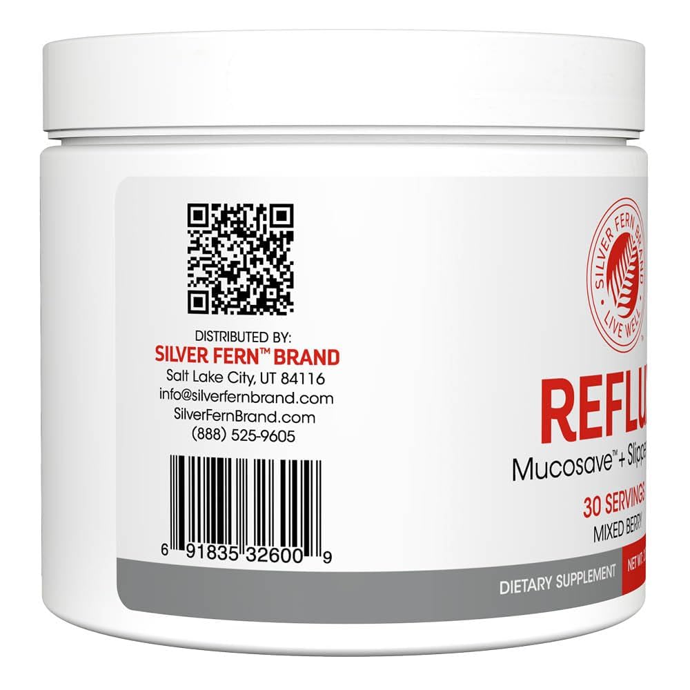 Reflux - Digestive Supplement - Each Tub = 30 Scoops = 30 Servings - Mucosal Support for Acid Issues - with Mucosave FG and Slippery Elm Bark (1 Tub)