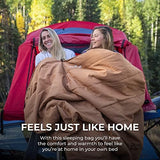 TETON Sports Deer Hunter -35F and 0F Degree Sleeping Bag. Warm and Comfortable Camping Sleeping Bags, Teton Tough Canvas Shell for Camping, Hunting, and Cold Weather