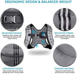 Weighted Vest Weight Vest for Men Women Kids Weights Included, Body Weight Vests Adjustable for Running, Training Workout, Jogging, Walking
