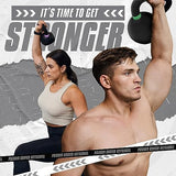 Yes4All Powder Coated Cast Iron Kettlebell Strength Training Kettlebells Weight Set for Full Body Workout, Home Gym