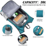 Seektop 20L Hiking Backpack Ultra Lightweight Waterproof Travel Backpack Packable Small Outdoor Bag Foldable Day Pack for Women Men