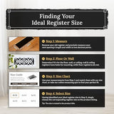 Decor Grates AJH614-RB Oriental Floor Register, 6X14 Inches, Rubbed Bronze Finish