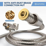 6-Mode High Pressure Handheld Shower Head Set, Consumer Reports Recommended HOPOPRO High Flow Hand Held Showerhead with 59 Inch Hose Bracket Teflon Tape Rubber Washers