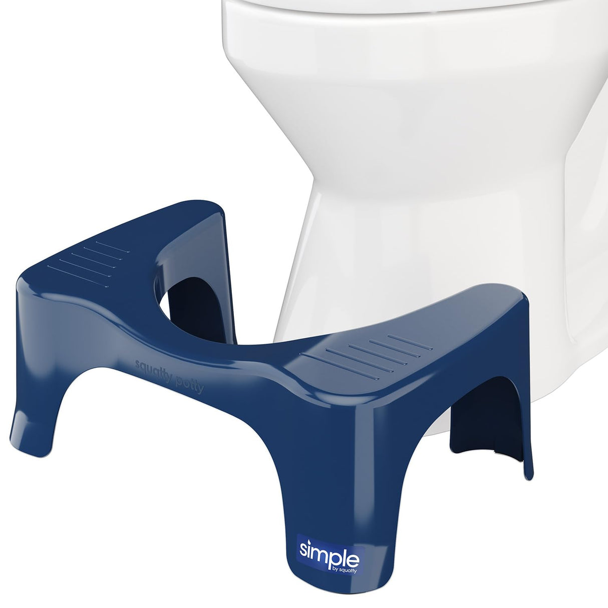 Squatty Potty Simple Bathroom Toilet Stool, Galaxy Blue 7", Ergonomic Stool – Posture-Enhancing Bathroom Footrest for Improved Digestion & Constipation Relief