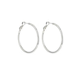 Aloooha Lightweight Surgical Stainless Steel Hoop Earring for Women, Silver Hoop Earrings for women,925 Sterling Silver Post Hypoallergenic, Daily Wear Versatile Hoops (3 Pairs(30/40/50mm))