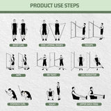 VEICK Resistance Bands, Exercise Bands, Workout Bands Set for Working Out with Handles for Men Women, Elastic Exercising Bands for Fitness Weights Work Out at Home Gym