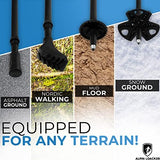 Collapsible Trekking Poles for Hiking I Carbon or Aluminum Hiking Poles Ultra Lightweight I Adjustable Trekking Poles for Women and Men with Cork Grip