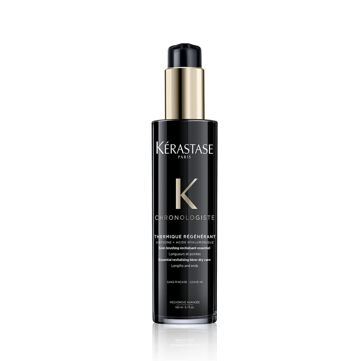 KÉRASTASE Chronologiste Thermique Régénérant Hair Serum, Heat Protectant, Prevents Breakage, Controls Frizz & Protects Against Humidity with Argan Oil for Dry, Fine & Brittle Hair, 5.1 Fl Oz