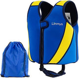 Limmys Premium Kids Swim Vest - Toddler Swim Jacket and Buoyancy Swimming Aid - Modern Design Swimming Vest for Boys, Girls and Babies - Drawstring Bag Included
