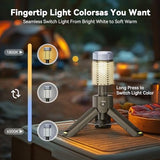 MORIKO Camping Lights Rechargeable Telescopic, Portable Collapsible Magnetic Lantern Camping Essentials, 10,500mAh IP67 Waterproof LED Flashlights, Camping Gear for Hiking Fishing Travel Emergency