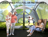 8/10 Person Instant Camping Tent, Pop-Up Family Tent for Instant Easy Setup, Spacious Interior, Includes Rainfly, Room Divider, Carry Bag, Backpacking Tents for Camping, Hiking, Sleepovers