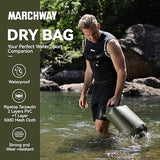 MARCHWAY Floating Waterproof Dry Bag Backpack 5L/10L/20L/30L/40L, Roll Top Sack Keeps Gear Dry for Kayaking, Rafting, Boating, Swimming, Camping, Hiking, Beach, Fishing