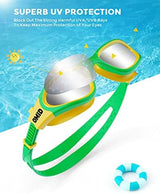 OMID Kids Swim Goggles, P2mini Polarized Swimming Goggles Comfortable for Age 6-14