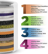 Aqua Earth Shower Filter For Hard Water Removes Chlorine and Harmful Substances Showerhead Filter High Output Activated Carbon remove Other Sediments Vitamin C