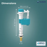 Mv 1/2" Toilet Cistern Bottom Entry Inlet Fill Valve Brass