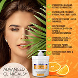 Advanced Clinicals Vitamin C Cream. Advanced Brightening Cream. Anti-aging cream for age spots, dark spots on face, hands, body. Large 16oz.