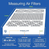 Nordic Pure 20x25x5 (19_7/8 x 24_7/8 x 4_3/8) Honeywell Replacement Air Filters MERV 12 Plus Carbon 2 Pack