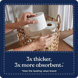Quilted Northern Ultra Plush Toilet Paper, 24 Mega Rolls = 96 Regular Rolls, 3X Thicker*, 3 Ply Soft Toilet Tissue