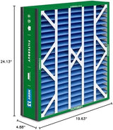 Filterbuy 20x25x5 Air Filter MERV 13 Optimal Defense (2-Pack), Pleated HVAC AC Furnace Air Filters for Trion Air Bear, Generalaire, Skuttle, and More (Actual Size: 19.63 x 24.13 x 4.88 Inches)