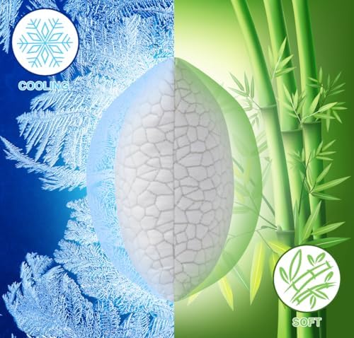 Small Cooling Shredded Gel Memory Foam Pillow，Camping Pillow Travel Pillow- Adjustable for Contoured Support -Portable Ideal for Backpacking, Camping, Travel, Car, Airplane,Office Nap