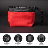 Golf Club and Golf Ball Cleaning Bag, Waterproof Clean Face Technology Liner, Detachable Clip, Machine Washable, Cleans Club Grooves, Dry Exterior (Neoprene or Microfiber Option Available)
