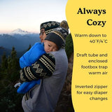 Little Mo 40° Baby Sleeping Bag (6-18 Months) The Camping Sleeping Bag for Babies and Toddlers with Adjustable Open-and-Close Cuffs and Thick, Lofty Insulation.