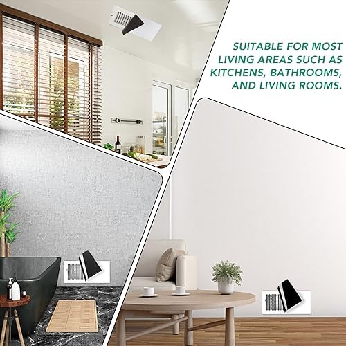 4 Pack Magnetic Vent Covers, Strong Vent Covers 8x15.5inch High Strength Magnetic Vent Cover for Floor Wall and Ceiling Registers Home HVAC and AC Vents